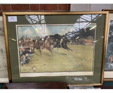 Cecil Aldin print, 'The Blue Market Races'