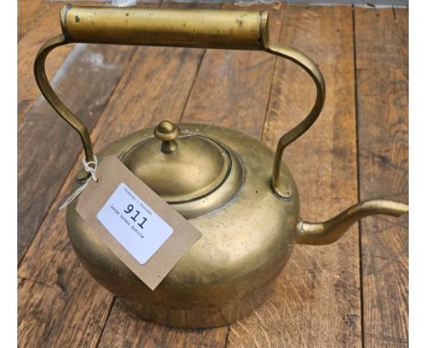 Large brass kettle