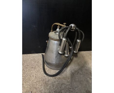 Chrome milk churn and suckers