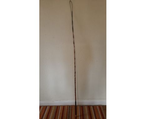 Yew wood driving whip made by Swaine, 1842