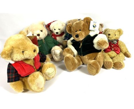 A large group of Collector's Teddy Bears, including Harrod's annual bears, Steiff and related (a lot)