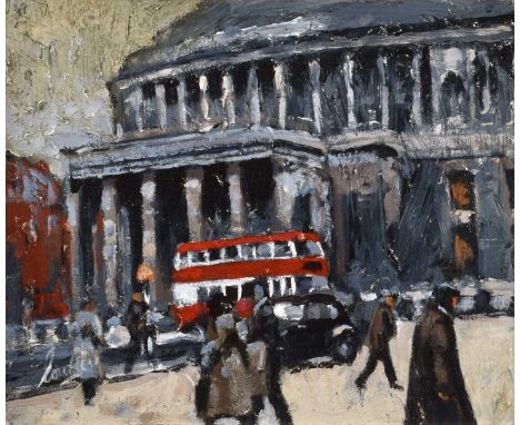 David Coulter (British 20th/21st century) "Central Library, Manchester" Signed, titled and with artist's stamp on verso, acry