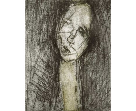 Richard Fitton M.A.F.A. (British 1990-) "Head of Adam" Initialled, titled, dated 2018 and numbered AP (Artist's Proof) in pen