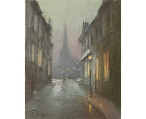 Bob Richardson (British 1938-) "The Cathedral" Signed, pastel.19.5 x 15.5cm (framed 43.5 x 40cm)Artists’ Resale Right (“droit