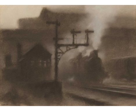 Martin Dobson (British 1947-) "Through Urban Tunnels" Signed and dated 1981, titled on verso, pastel.20 x 26.5cm (framed 38 x