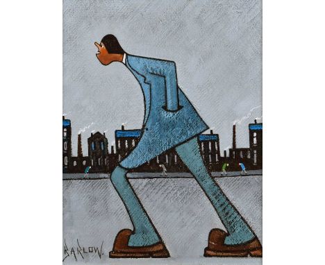 Albert Barlow (British 1944-) "Nearly There" Signed, titled on verso, acrylic on board.24.5 x 19.5cm (framed 32.5 x 27cm)Arti