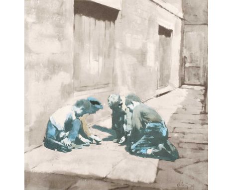 Harold Riley (British 1934-2023) "Marbles" Signed, titled, dated '87 and numbered 186/500 in pencil in the margin, published 