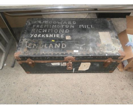 large travel trunk