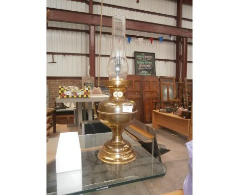 brass oil lamp