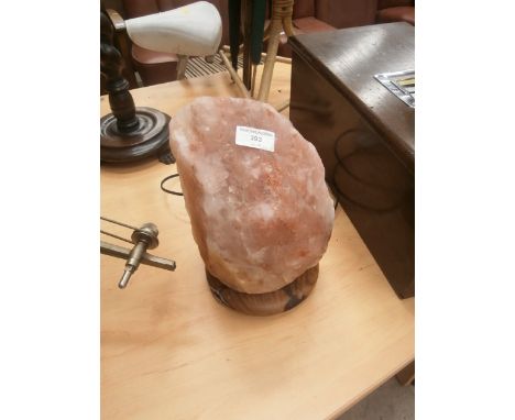 rock salt lamp
