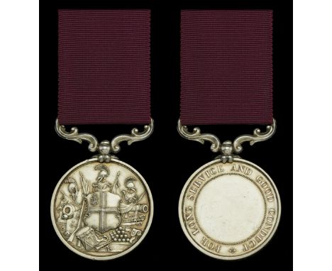 Indian Army L.S. & G.C., V.R., 1st issue, H.E.I.C. arms obverse (Quarter Master Serjeant J. Kelly Sappers & Miners) naming im