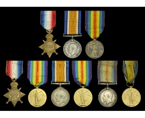 Three: Private E. H. Duffy, Royal Berkshire Regiment 1914-15 Star (17764 Pte. E. H. Duffy. R. Berks: R.); British War and Vic