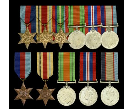 Six: Cook S. H. Blight, Australian Army Catering Corps 1939-45 Star; Africa Star; Pacific Star; Defence and War Medals 1939-4