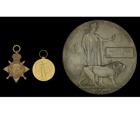 Pair: Sergeant J. J. Paine, East Kent Regiment, who was killed in action during the Battle of the Somme on 18 August 1916  19