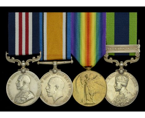 A Great War ‘Western Front’ M.M. group of four awarded to Private T. Craig, Highland Light Infantry, later Border Regiment  M