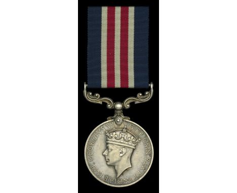 A Second War ‘Burma operations’ M.M. awarded to Sepoy Sher Ali, 4-14 Punjab Regiment, Indian Army, for his gallantry at Letse