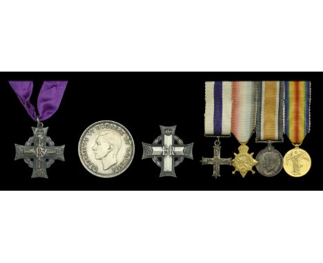 Canadian Memorial Cross, G.V.R. (M.22 Bdr. K. R. Fleetwood) in box of issue; together with a George VI Canadian dollar, the r