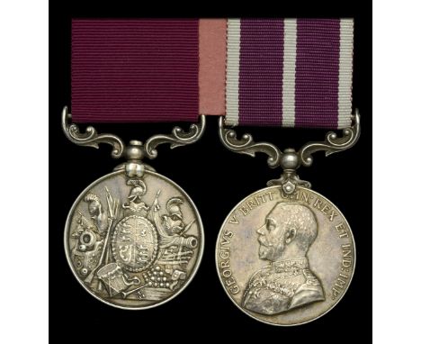 Pair: Sergeant C. Bugg, Royal Artillery  Army L.S. & G.C., V.R., 3rd issue, small letter reverse (3686. Serjt. C. Bugg. 8th. 
