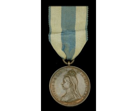 Jubilee 1897, bronze (Clr. Sgt. W. Newman 14th. P.W.O.R.) regimentally impressed naming, good very fine £80-£120 --- Importat