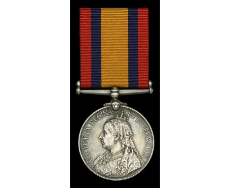 Queen’s Mediterranean 1899-1902 (4012 Dmr: R. Morrissy. Rl: Mun: Fus:) good very fine £400-£500  ---  R. Morrissy attested fo