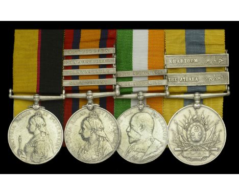 Four: Private D. Hutchison, Queen’s Own Cameron Highlanders  Queen’s Sudan 1896-98 (3780. Pte. D. Hutchison. 1/Cam: Hdrs.); Q