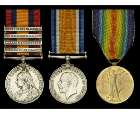 Three: Lieutenant J. J. Carney, Chinese Labour Corps, late Durham Light Infantry and Brabant’s Horse  Queen’s South Africa 18