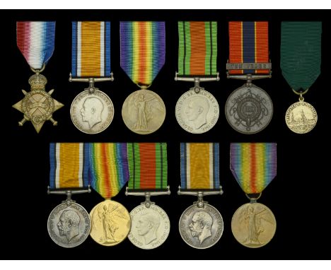 Five: Stoker First Class R. Keegan, Royal Navy 1914-15 Star (SS.109218, R. Keegan, Sto. 1., R.N.); British War and Victory Me