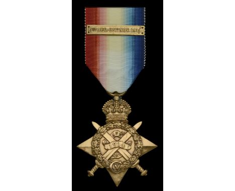 1914 Star, with clasp (CMT-2692 Pte G. Booth. A.S.C.) lacquered, very fine £50-£70 --- Importation Duty This lot is subject t