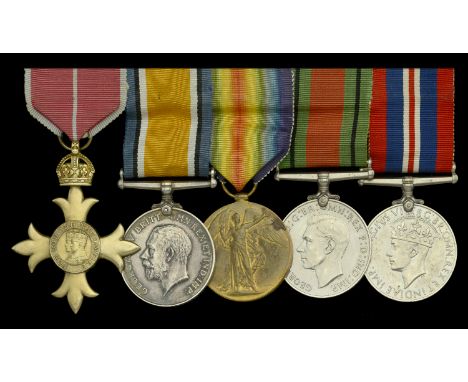 A post-War O.B.E. group of five awarded to Group Captain J. F. R. Eales-White, Royal Air Force, late Royal Scots Fusiliers an