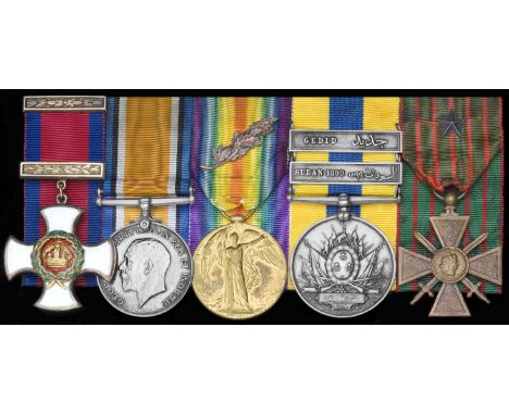 A Great War ‘Western Front’ D.S.O. group of five awarded to Lieutenant-Colonel F. J. Langdon, King's Liverpool Regiment, who 