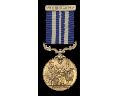 R.S.P.C.A. Life Saving Medal, bronze (Mr. James Gent. 1924.) complete with ‘For Humanity’ top suspension brooch, in fitted ca