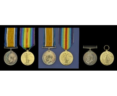 Pair: Acting Leading Deck Hand R. B. Small, Royal Naval Reserve British War and Victory Medals (4923S.D. R. B. Small. Act. L.
