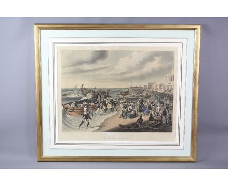 Madras - a pair of hand coloured prints after drawings by J.B East Madras, published by Ackermann & Co London May 1837, engra