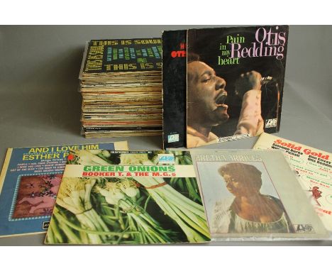 Selection of approx. 60 LP records on Atlantic record label; mostly 1960's and 70's US artists including Joe Tex, Otis Reddin