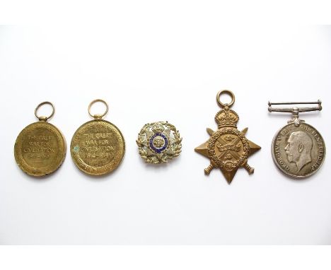 WWI medals, including 1914-18 war and Victory medal to 6941 PTE F. W Roberts, London Regiment,&nbsp;Victory medal to 5119 PTE