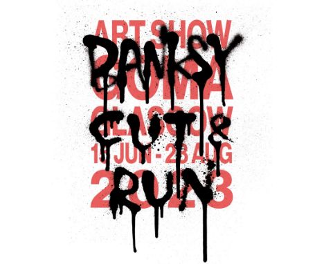 BANKSY (Né en 1974). Lot de deux Affiches par BANKSY vendu lors de l’exposition Banksy, Glasgow, 2023-Gallery of Modern Art. 