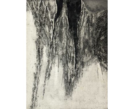 James GUITET (1925-2010). Composition abstraite,1968. Eau-forte sur vélin d’Arches. Signée « James Guitet »au crayon en bas à