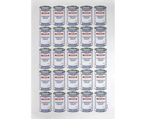 BANKSY (Né en 1974), d’Après "Tesco Value Cream of Tomato Soup Cans" Hommage à Andy Warhol, vers 2006 Impression offset sur p