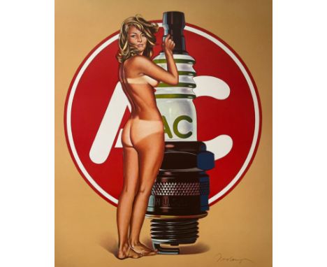 Mel RAMOS (1935-2018) A.C Annie, 1971. Sérigraphie en couleurs sur papier d'art. Signée et numérotée. Edition de 5000 exempla