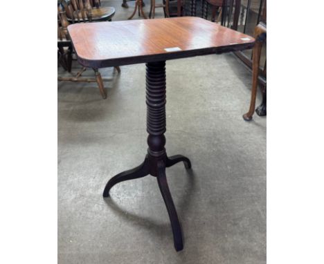 A Victorian mahogany tripod table 