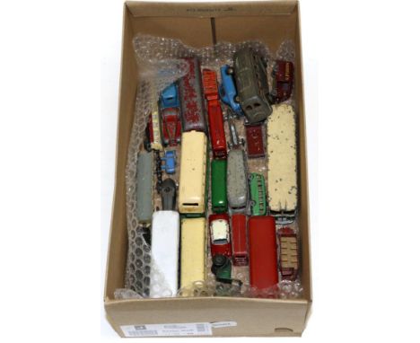 Various Manufacturers A Collection Of Assorted Diecast Buses And Other Models including French Dinky Paris bus, Dinky double 