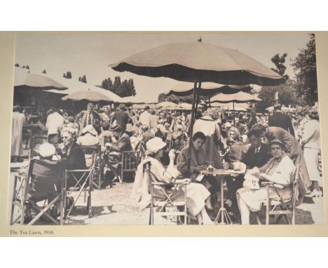 Wimbledon Museum Tea Room Large Metal Sign wall mounted to side with arrow to Tea Room 29.5x29.5'', 75x75cm together with a b
