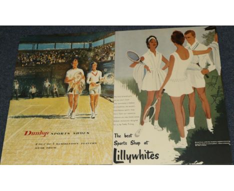 Wimbledon A Set Of Retro Advertising Poster On Board Man and his clothes, Colliers: The Hitler Jitters, Saturday Evening Post