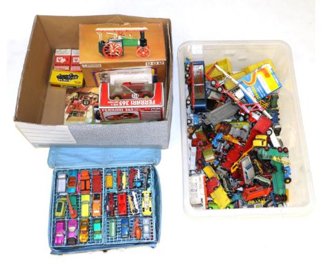 Mamod TE1a Steam Tractor (E-G box G) together with a Yesteryear Gift set and a collection of assorted unboxed diecast (mostly