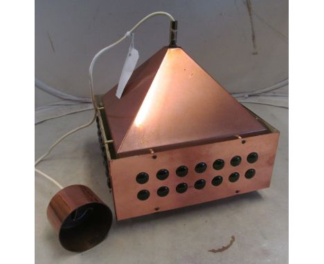 A Hans Agne Jakobson copper ceiling light