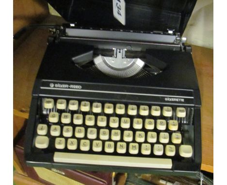 A Silver Reed typewriter