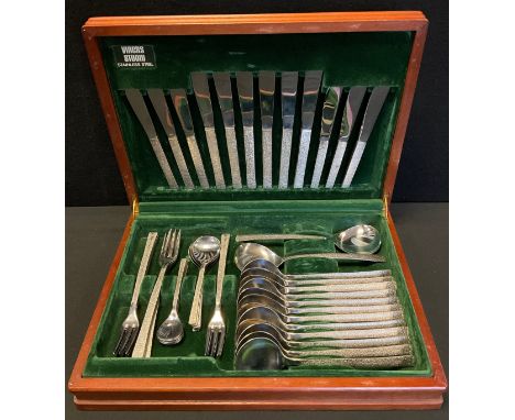 Viners Studio canteen service for six  including forks, knives , soup spoons, tea spoons; etc 