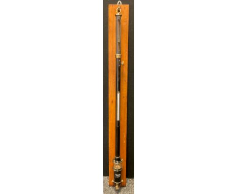 A 20th century Baird and Tatlock of London Stick Barometer, 113cm high x 13cm. 