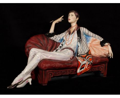 A Royal Worcester figure 'En Repos', modelled by Kenneth Potts, no 38/500, 22cm wide CONDITION REPORT: Condition information 