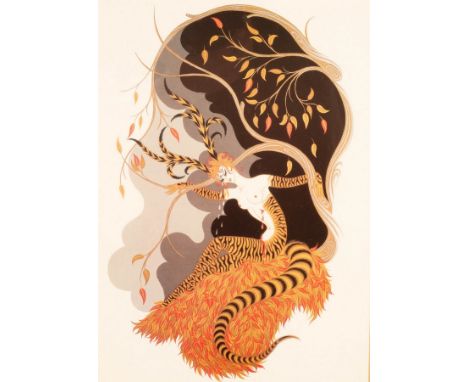 Erté (1892-1990)/The Seasons Suite/colour lithograph, 31cm x 21cm and two other costume designs CONDITION REPORT: Condition i